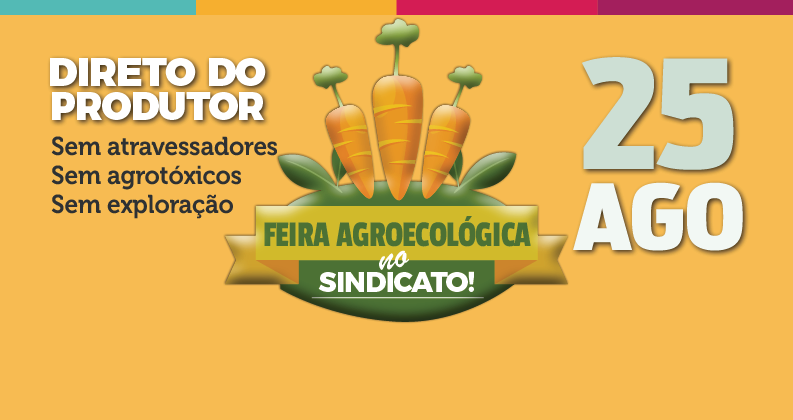 Sindicato promove feira com produtos orgânicos neste sábado, 25
