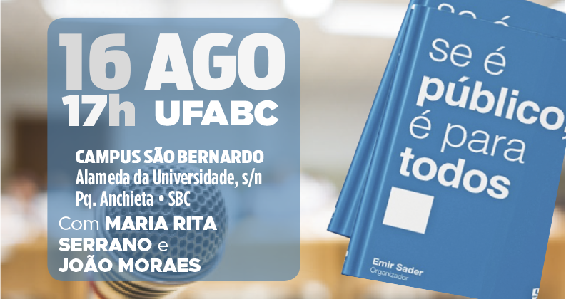 Seminário e lançamento de livro em defesa das empresas públicas na UFABC