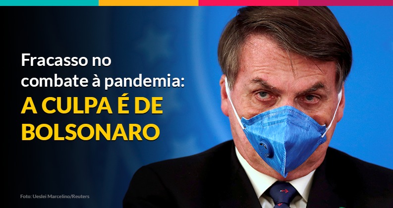 Fracasso no combate à pandemia: a  culpa é de Bolsonaro, confirma estudo