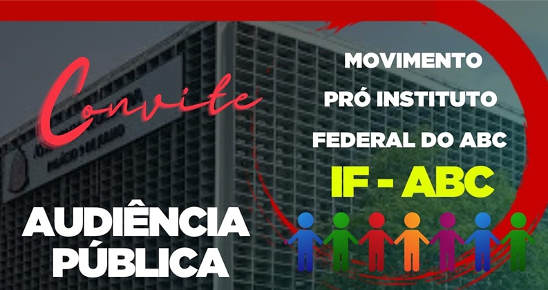 Audiência Pública sobre criação do Instituto Federal do ABC acontece na próxima semana