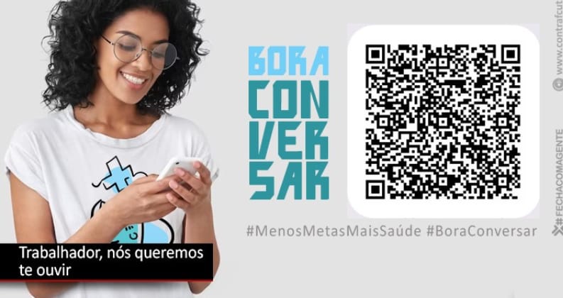 Campanha Menos Metas, Mais Saúde quer ouvir os trabalhadores