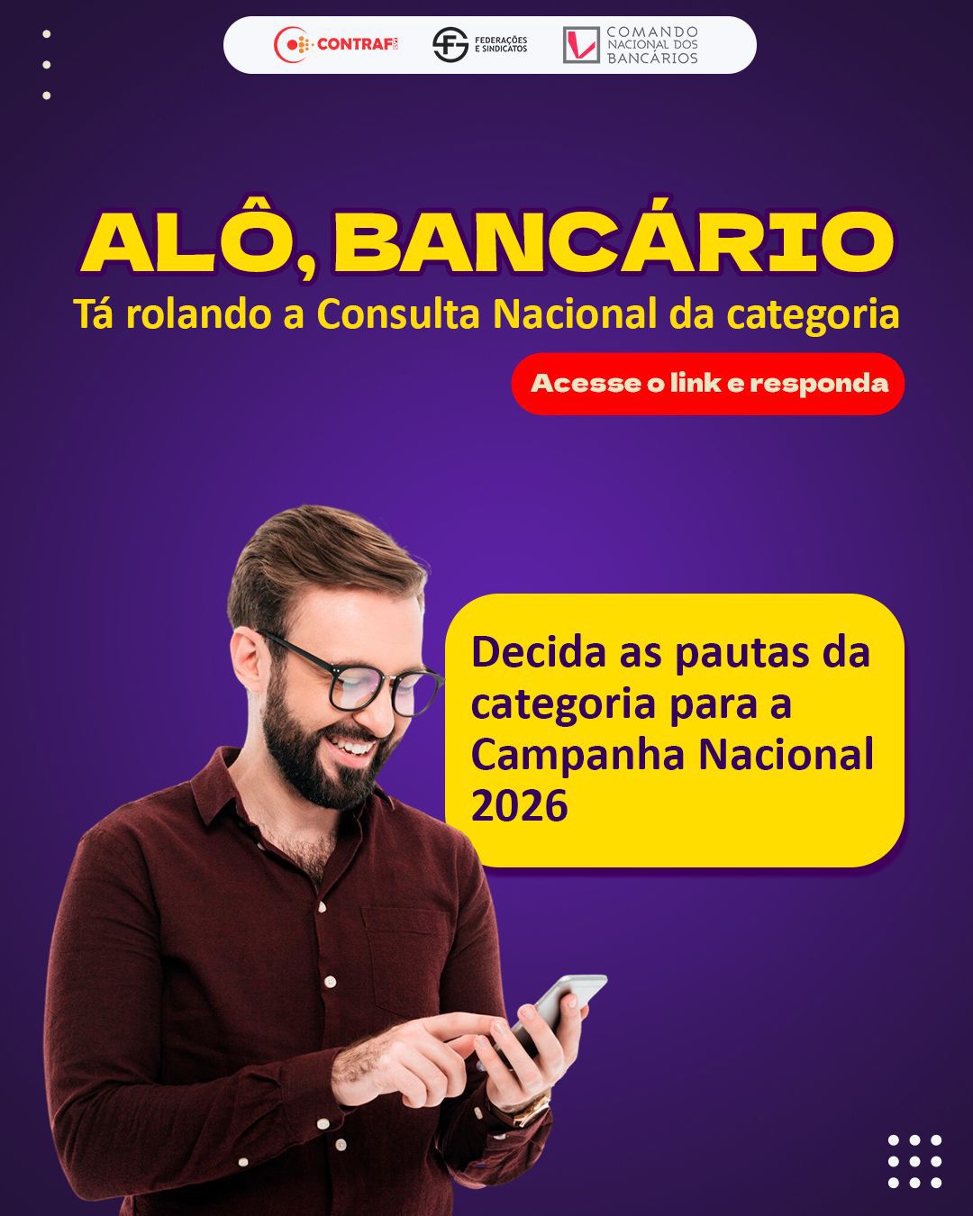 📣 Alô, bancário!
