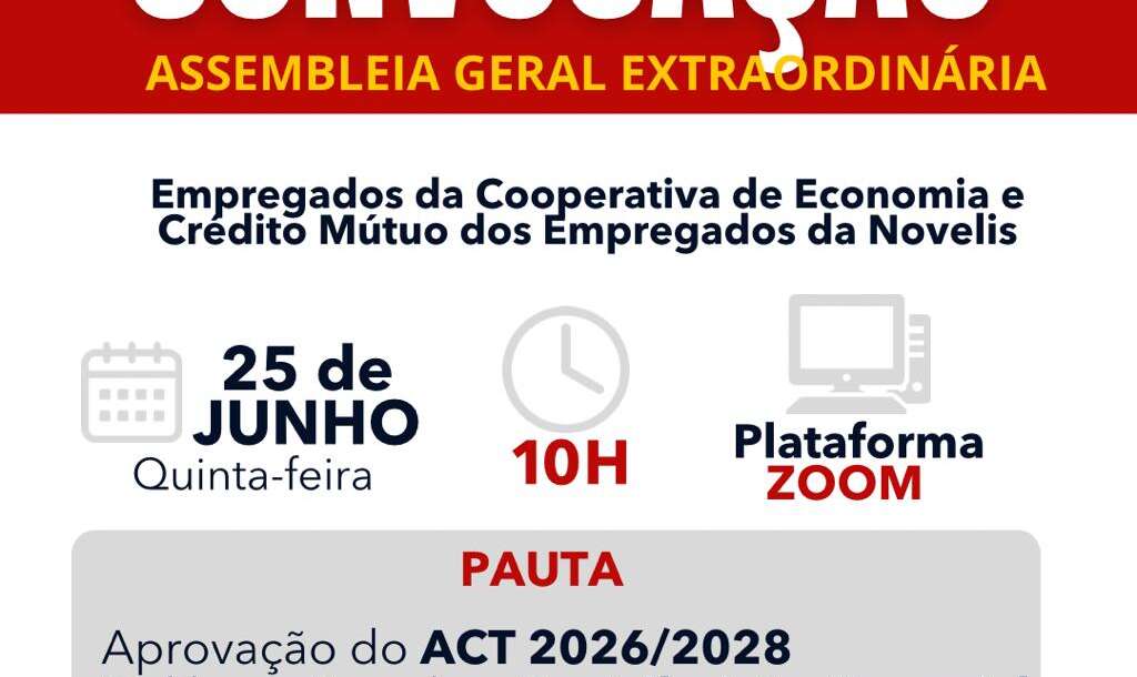 EDITAL DE CONVOCAÇÃO DE ASSEMBLEIA GERAL EXTRAORDINÁRIA
