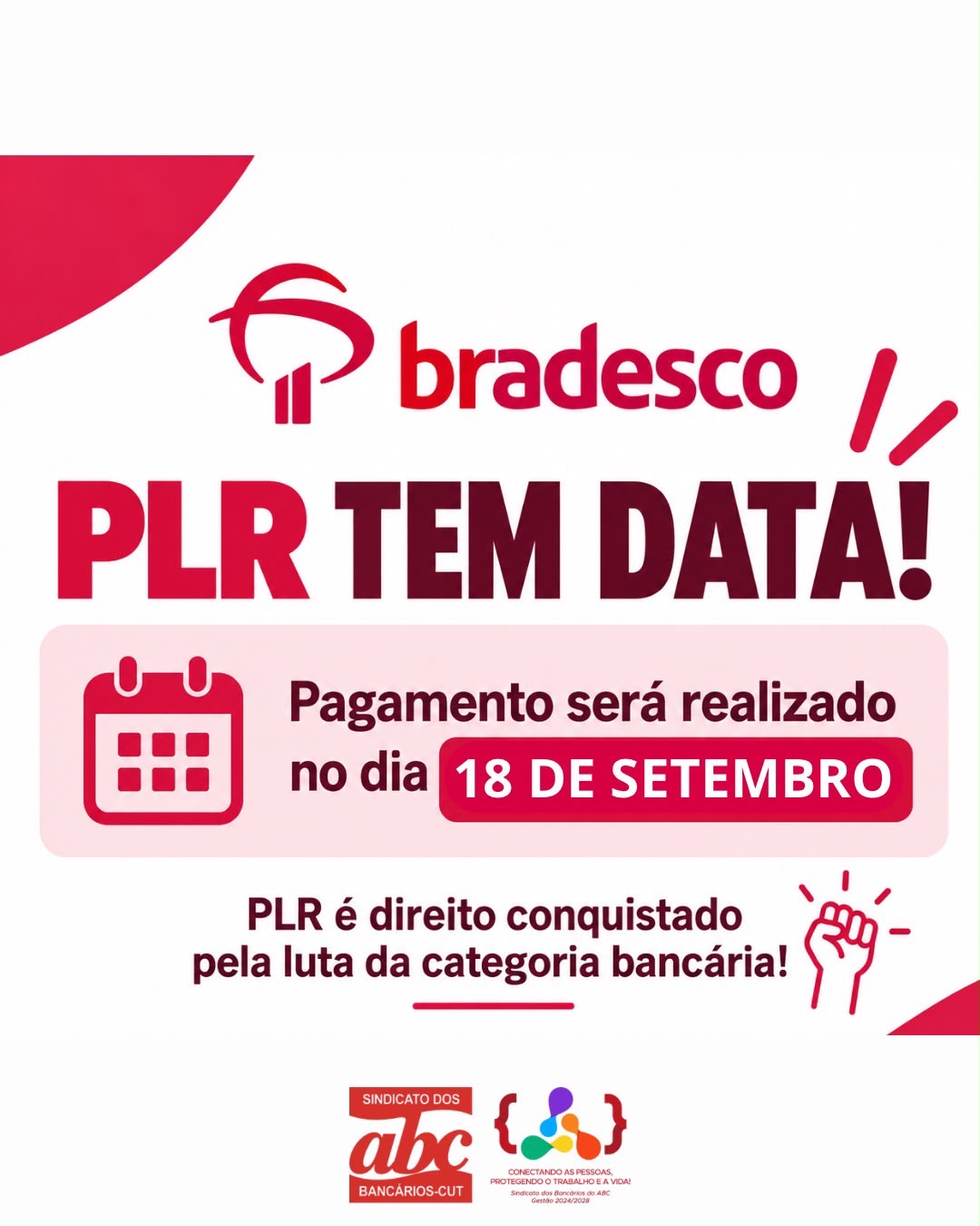 Bradesco antecipa pagamento da PLR para sexta-feira (18)