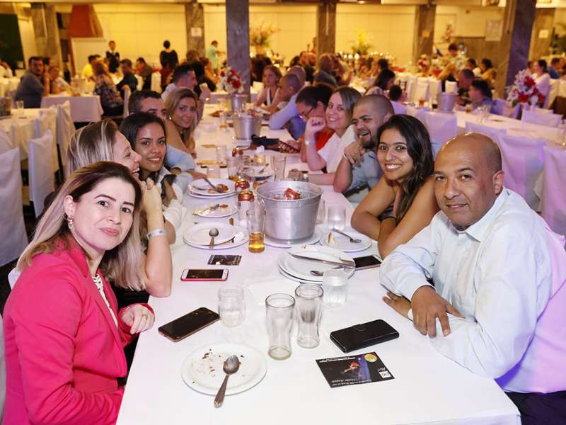Jantar das agências 100% sindicalizadas no  Sindicato dos Bancários do ABC no restaurante Florestal. Avenida Maria Servidei Demarchi, 2.998 - São Bernardo do Campo/SP. Brasil_22_03_2018. Fotos Dino Santos.