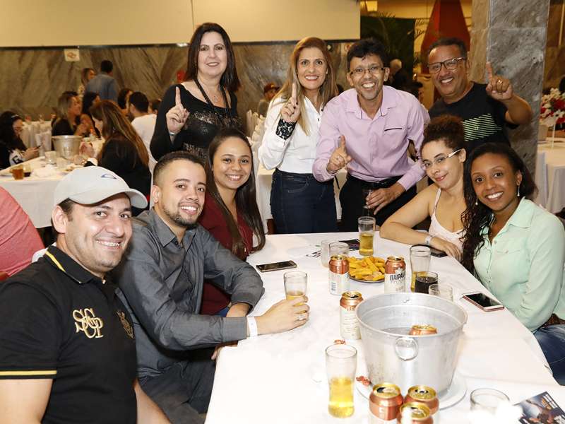 Jantar das agências 100% sindicalizadas no  Sindicato dos Bancários do ABC no restaurante Florestal. Avenida Maria Servidei Demarchi, 2.998 - São Bernardo do Campo/SP. Brasil_22_03_2018. Fotos Dino Santos.