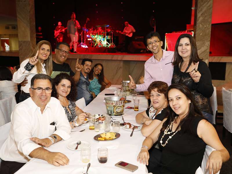 Jantar das agências 100% sindicalizadas no  Sindicato dos Bancários do ABC no restaurante Florestal. Avenida Maria Servidei Demarchi, 2.998 - São Bernardo do Campo/SP. Brasil_22_03_2018. Fotos Dino Santos.