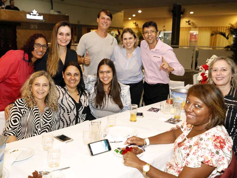 Jantar das agências 100% sindicalizadas no  Sindicato dos Bancários do ABC no restaurante Florestal. Avenida Maria Servidei Demarchi, 2.998 - São Bernardo do Campo/SP. Brasil_22_03_2018. Fotos Dino Santos.