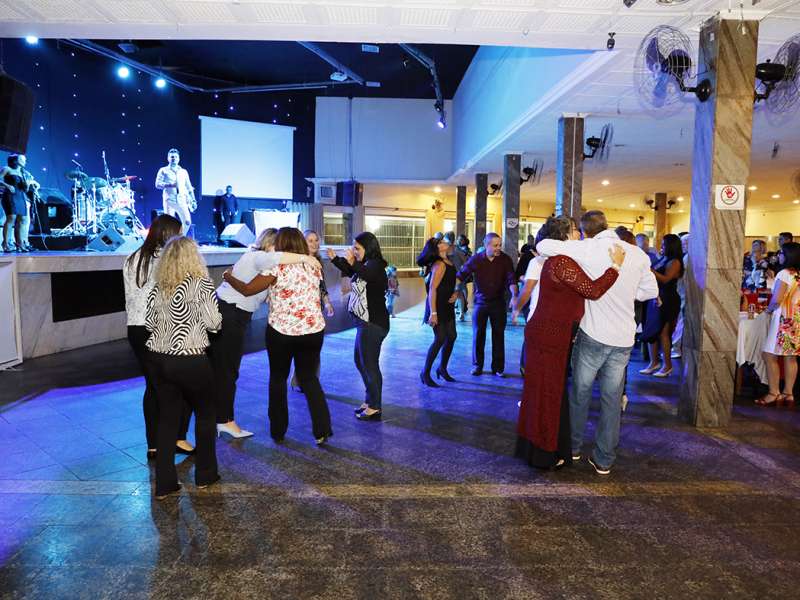 Jantar das agências 100% sindicalizadas no  Sindicato dos Bancários do ABC no restaurante Florestal. Avenida Maria Servidei Demarchi, 2.998 - São Bernardo do Campo/SP. Brasil_22_03_2018. Fotos Dino Santos.