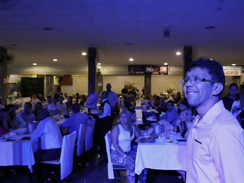 Jantar das agências 100% sindicalizadas no  Sindicato dos Bancários do ABC no restaurante Florestal. Avenida Maria Servidei Demarchi, 2.998 - São Bernardo do Campo/SP. Brasil_22_03_2018. Fotos Dino Santos.