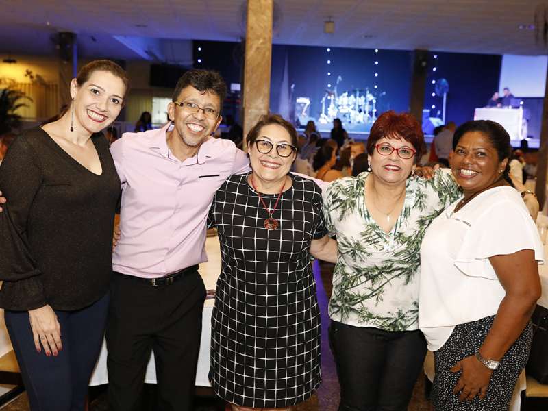 Jantar das agências 100% sindicalizadas no  Sindicato dos Bancários do ABC no restaurante Florestal. Avenida Maria Servidei Demarchi, 2.998 - São Bernardo do Campo/SP. Brasil_22_03_2018. Fotos Dino Santos.