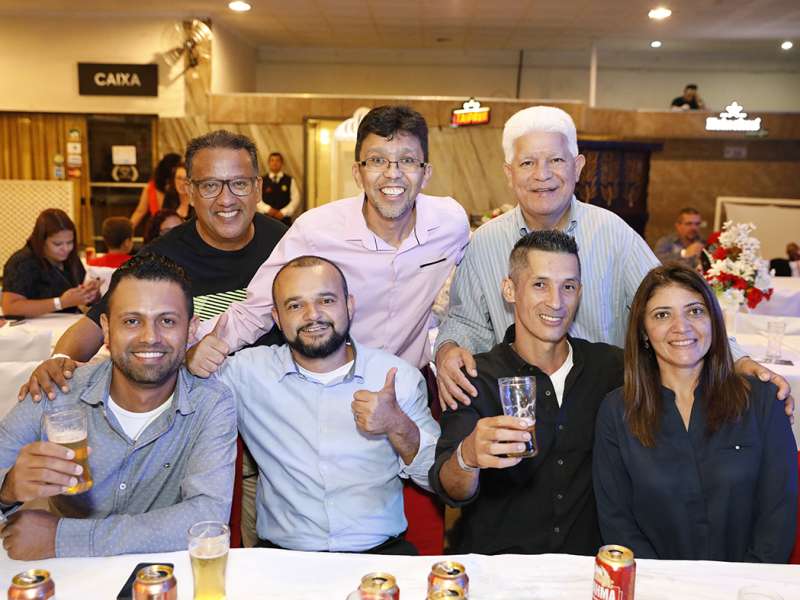 Jantar das agências 100% sindicalizadas no  Sindicato dos Bancários do ABC no restaurante Florestal. Avenida Maria Servidei Demarchi, 2.998 - São Bernardo do Campo/SP. Brasil_22_03_2018. Fotos Dino Santos.