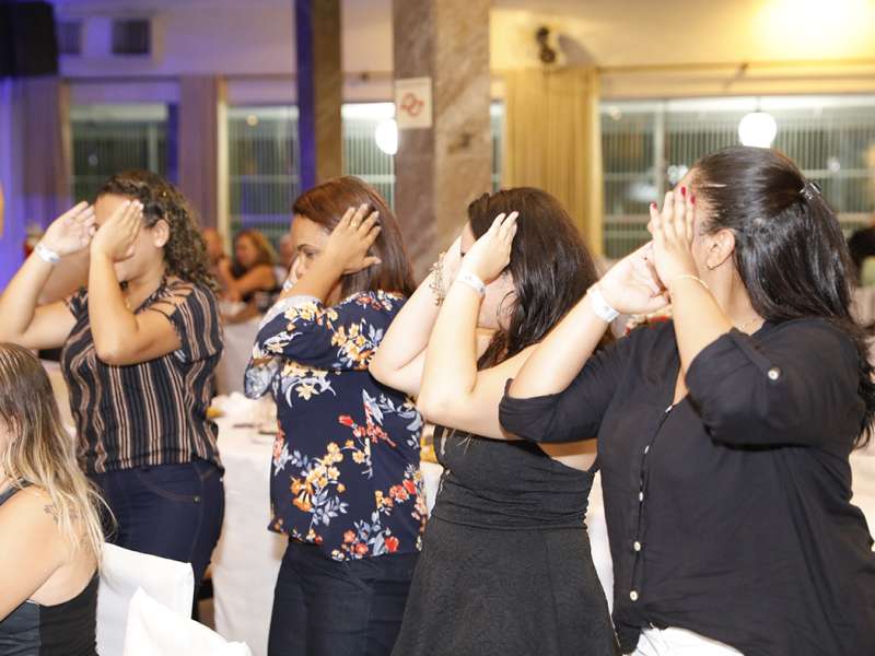 Jantar das agências 100% sindicalizadas no  Sindicato dos Bancários do ABC no restaurante Florestal. Avenida Maria Servidei Demarchi, 2.998 - São Bernardo do Campo/SP. Brasil_22_03_2018. Fotos Dino Santos.