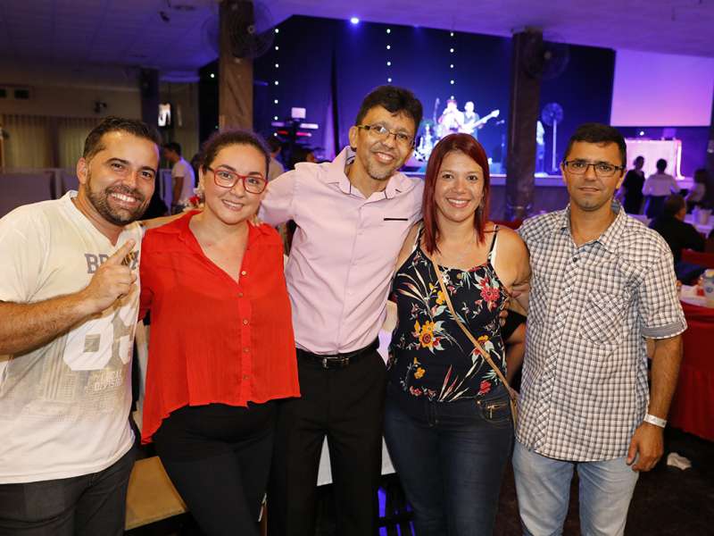 Jantar das agências 100% sindicalizadas no  Sindicato dos Bancários do ABC no restaurante Florestal. Avenida Maria Servidei Demarchi, 2.998 - São Bernardo do Campo/SP. Brasil_22_03_2018. Fotos Dino Santos.