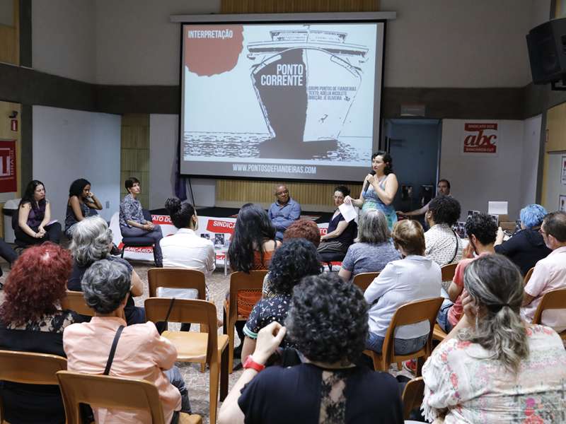 Lançamento do livro Ponto Segredo.Ponto Corrente no centro de formação dos Bancários do ABC. Rua Cavier de Toledo, 268 - Centro de Santo André/SP. Brasil_23_03_2018. Fotos Dino Santos.