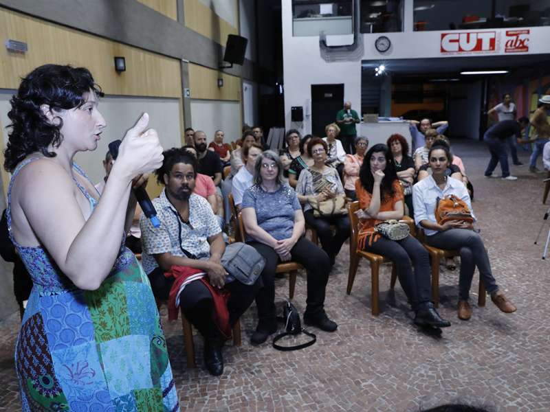 Lançamento do livro Ponto Segredo.Ponto Corrente no centro de formação dos Bancários do ABC. Rua Cavier de Toledo, 268 - Centro de Santo André/SP. Brasil_23_03_2018. Fotos Dino Santos.