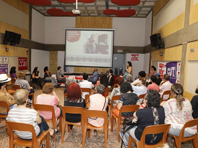 Lançamento do livro Ponto Segredo.Ponto Corrente no centro de formação dos Bancários do ABC. Rua Cavier de Toledo, 268 - Centro de Santo André/SP. Brasil_23_03_2018. Fotos Dino Santos.