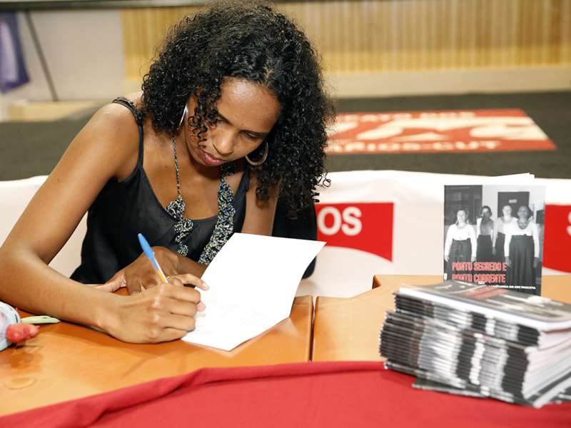 Lançamento do livro Ponto Segredo.Ponto Corrente no centro de formação dos Bancários do ABC. Rua Cavier de Toledo, 268 - Centro de Santo André/SP. Brasil_23_03_2018. Fotos Dino Santos.