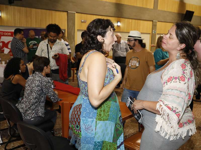 Lançamento do livro Ponto Segredo.Ponto Corrente no centro de formação dos Bancários do ABC. Rua Cavier de Toledo, 268 - Centro de Santo André/SP. Brasil_23_03_2018. Fotos Dino Santos.