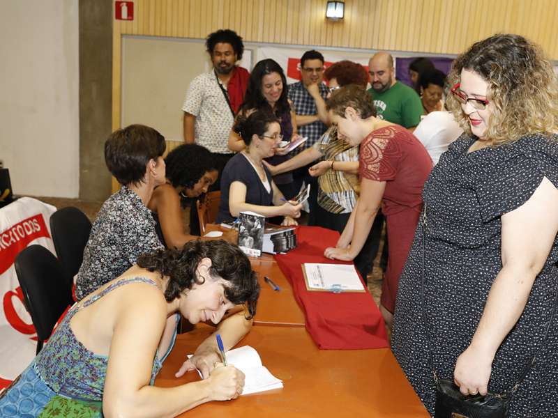 Lançamento do livro Ponto Segredo.Ponto Corrente no centro de formação dos Bancários do ABC. Rua Cavier de Toledo, 268 - Centro de Santo André/SP. Brasil_23_03_2018. Fotos Dino Santos.