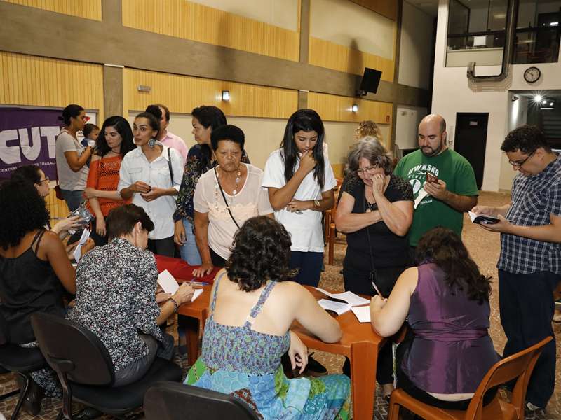Lançamento do livro Ponto Segredo.Ponto Corrente no centro de formação dos Bancários do ABC. Rua Cavier de Toledo, 268 - Centro de Santo André/SP. Brasil_23_03_2018. Fotos Dino Santos.
