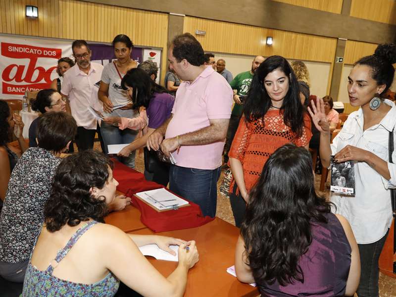 Lançamento do livro Ponto Segredo.Ponto Corrente no centro de formação dos Bancários do ABC. Rua Cavier de Toledo, 268 - Centro de Santo André/SP. Brasil_23_03_2018. Fotos Dino Santos.