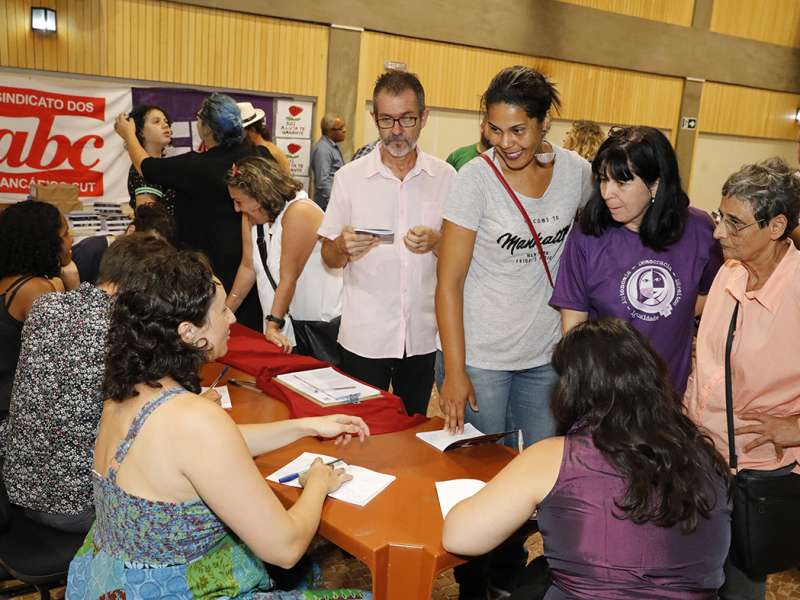 Lançamento do livro Ponto Segredo.Ponto Corrente no centro de formação dos Bancários do ABC. Rua Cavier de Toledo, 268 - Centro de Santo André/SP. Brasil_23_03_2018. Fotos Dino Santos.