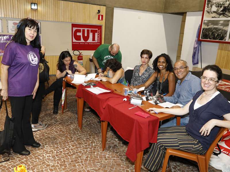 Lançamento do livro Ponto Segredo.Ponto Corrente no centro de formação dos Bancários do ABC. Rua Cavier de Toledo, 268 - Centro de Santo André/SP. Brasil_23_03_2018. Fotos Dino Santos.