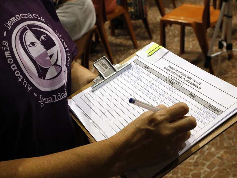 Lançamento do livro Ponto Segredo.Ponto Corrente no centro de formação dos Bancários do ABC. Rua Cavier de Toledo, 268 - Centro de Santo André/SP. Brasil_23_03_2018. Fotos Dino Santos.