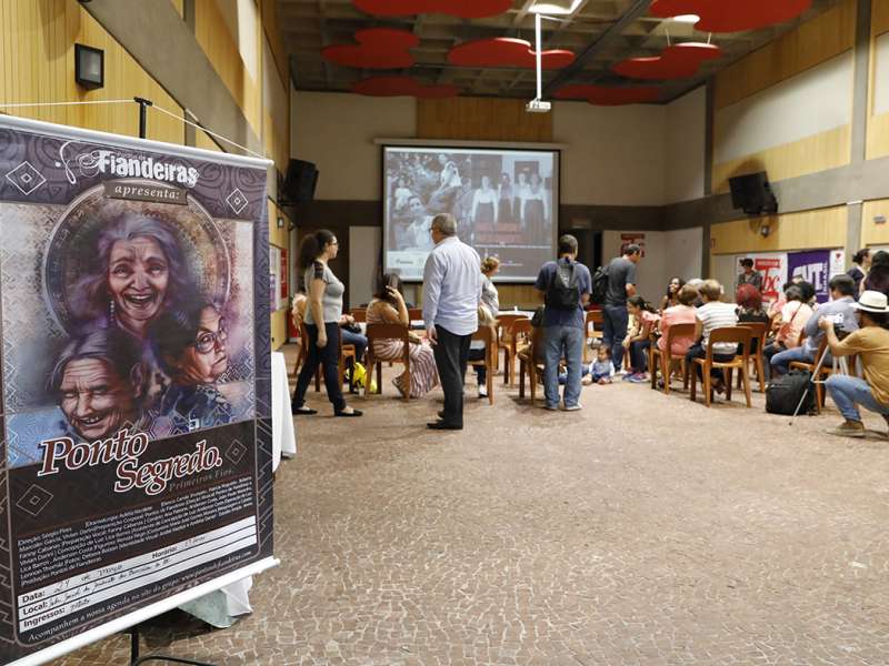 Lançamento do livro Ponto Segredo.Ponto Corrente no centro de formação dos Bancários do ABC. Rua Cavier de Toledo, 268 - Centro de Santo André/SP. Brasil_23_03_2018. Fotos Dino Santos.