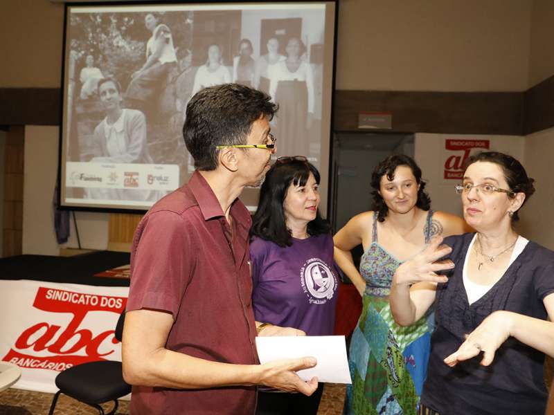 Lançamento do livro Ponto Segredo.Ponto Corrente no centro de formação dos Bancários do ABC. Rua Cavier de Toledo, 268 - Centro de Santo André/SP. Brasil_23_03_2018. Fotos Dino Santos.