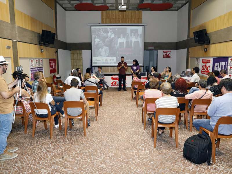 Lançamento do livro Ponto Segredo.Ponto Corrente no centro de formação dos Bancários do ABC. Rua Cavier de Toledo, 268 - Centro de Santo André/SP. Brasil_23_03_2018. Fotos Dino Santos.