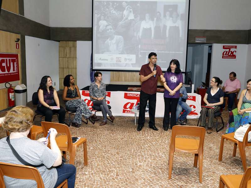 Lançamento do livro Ponto Segredo.Ponto Corrente no centro de formação dos Bancários do ABC. Rua Cavier de Toledo, 268 - Centro de Santo André/SP. Brasil_23_03_2018. Fotos Dino Santos.