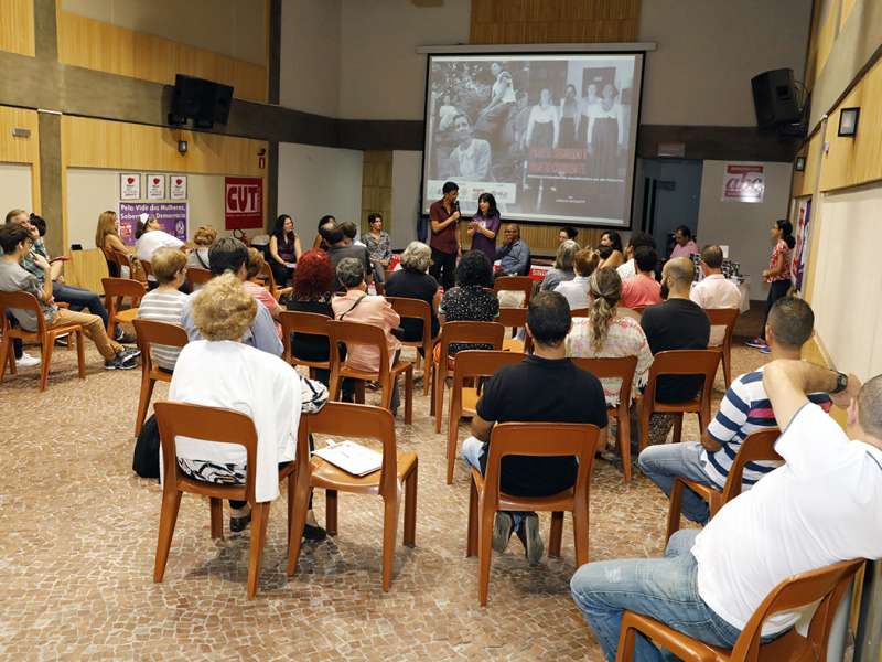 Lançamento do livro Ponto Segredo.Ponto Corrente no centro de formação dos Bancários do ABC. Rua Cavier de Toledo, 268 - Centro de Santo André/SP. Brasil_23_03_2018. Fotos Dino Santos.