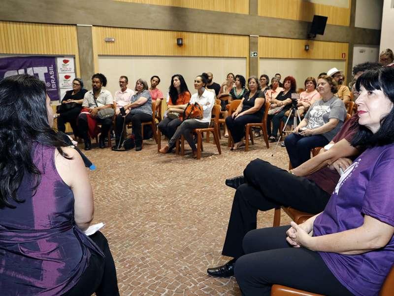 Lançamento do livro Ponto Segredo.Ponto Corrente no centro de formação dos Bancários do ABC. Rua Cavier de Toledo, 268 - Centro de Santo André/SP. Brasil_23_03_2018. Fotos Dino Santos.