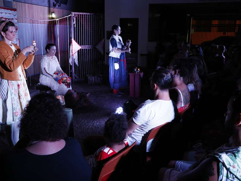 Apresentação da peça de teatro ponto segredo no centro de formação dos Bancários do ABC. Rua Cavier de Toledo, 268 - Centro de Santo André/SP. Brasil_24_03_2018. Fotos Dino Santos.
