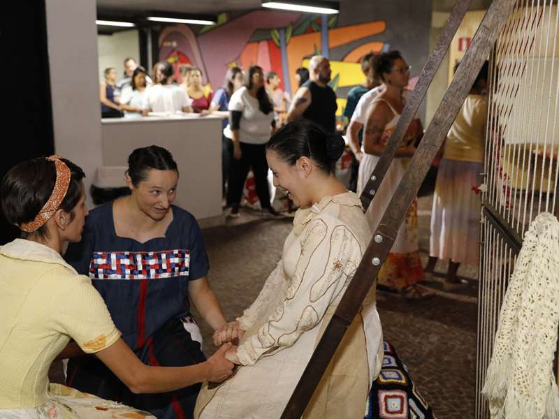 Apresentação da peça de teatro ponto segredo no centro de formação dos Bancários do ABC. Rua Cavier de Toledo, 268 - Centro de Santo André/SP. Brasil_24_03_2018. Fotos Dino Santos.