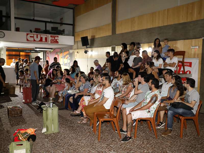 Apresentação da peça de teatro ponto segredo no centro de formação dos Bancários do ABC. Rua Cavier de Toledo, 268 - Centro de Santo André/SP. Brasil_24_03_2018. Fotos Dino Santos.