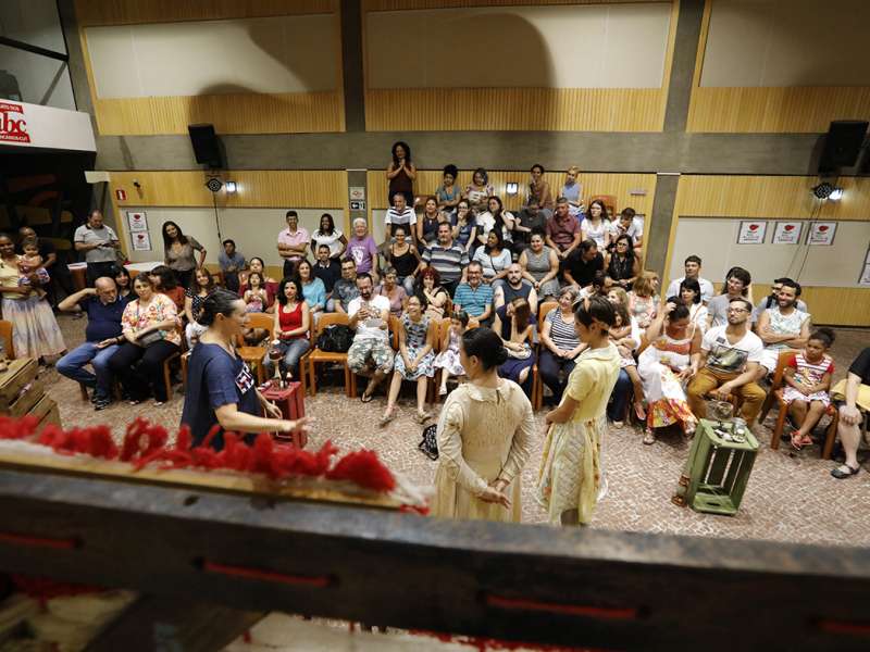 Apresentação da peça de teatro ponto segredo no centro de formação dos Bancários do ABC. Rua Cavier de Toledo, 268 - Centro de Santo André/SP. Brasil_24_03_2018. Fotos Dino Santos.
