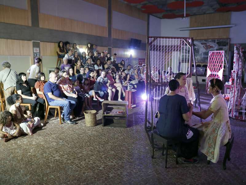 Apresentação da peça de teatro ponto segredo no centro de formação dos Bancários do ABC. Rua Cavier de Toledo, 268 - Centro de Santo André/SP. Brasil_24_03_2018. Fotos Dino Santos.