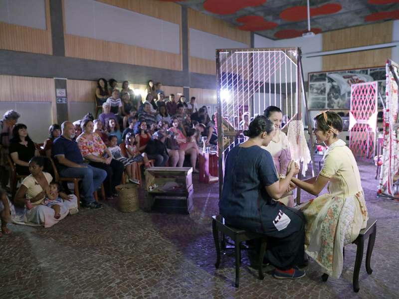 Apresentação da peça de teatro ponto segredo no centro de formação dos Bancários do ABC. Rua Cavier de Toledo, 268 - Centro de Santo André/SP. Brasil_24_03_2018. Fotos Dino Santos.