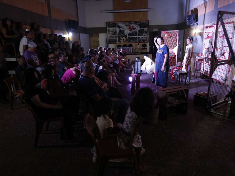 Apresentação da peça de teatro ponto segredo no centro de formação dos Bancários do ABC. Rua Cavier de Toledo, 268 - Centro de Santo André/SP. Brasil_24_03_2018. Fotos Dino Santos.