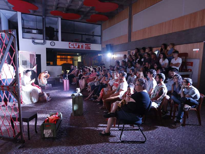 Apresentação da peça de teatro ponto segredo no centro de formação dos Bancários do ABC. Rua Cavier de Toledo, 268 - Centro de Santo André/SP. Brasil_24_03_2018. Fotos Dino Santos.