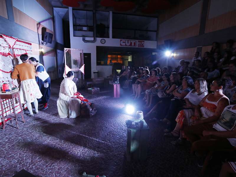 Apresentação da peça de teatro ponto segredo no centro de formação dos Bancários do ABC. Rua Cavier de Toledo, 268 - Centro de Santo André/SP. Brasil_24_03_2018. Fotos Dino Santos.