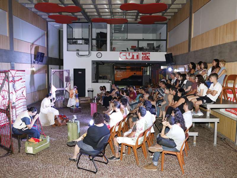 Apresentação da peça de teatro ponto segredo no centro de formação dos Bancários do ABC. Rua Cavier de Toledo, 268 - Centro de Santo André/SP. Brasil_24_03_2018. Fotos Dino Santos.