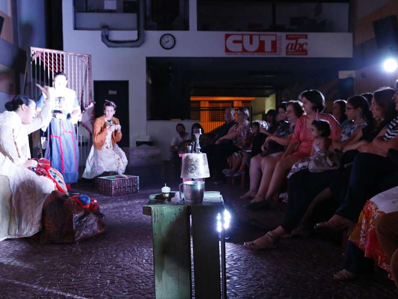 Apresentação da peça de teatro ponto segredo no centro de formação dos Bancários do ABC. Rua Cavier de Toledo, 268 - Centro de Santo André/SP. Brasil_24_03_2018. Fotos Dino Santos.