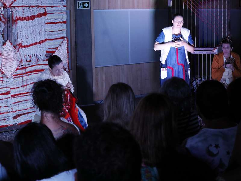 Apresentação da peça de teatro ponto segredo no centro de formação dos Bancários do ABC. Rua Cavier de Toledo, 268 - Centro de Santo André/SP. Brasil_24_03_2018. Fotos Dino Santos.