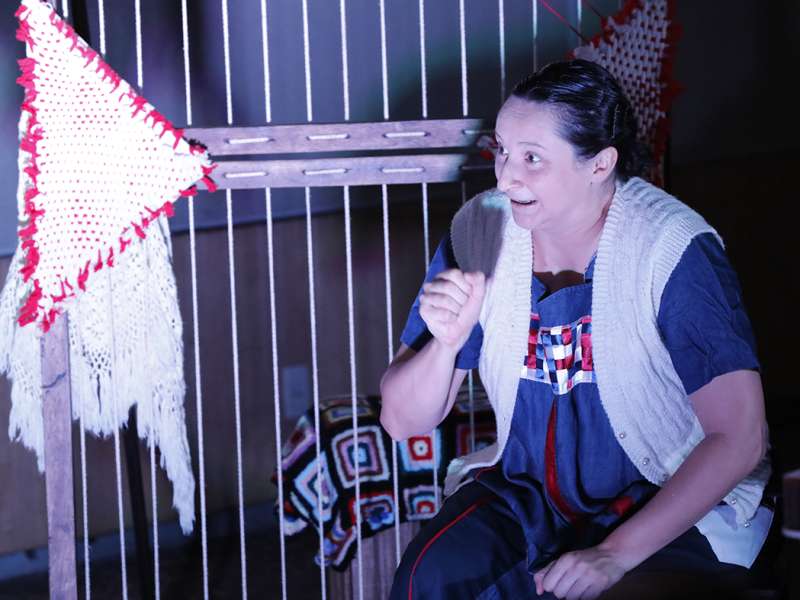 Apresentação da peça de teatro ponto segredo no centro de formação dos Bancários do ABC. Rua Cavier de Toledo, 268 - Centro de Santo André/SP. Brasil_24_03_2018. Fotos Dino Santos.