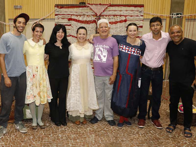 Apresentação da peça de teatro ponto segredo no centro de formação dos Bancários do ABC. Rua Cavier de Toledo, 268 - Centro de Santo André/SP. Brasil_24_03_2018. Fotos Dino Santos.