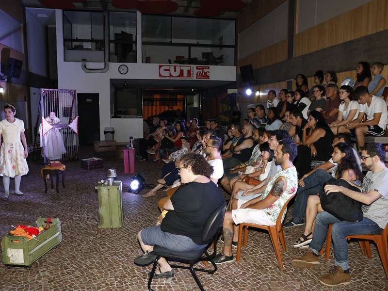 Apresentação da peça de teatro ponto segredo no centro de formação dos Bancários do ABC. Rua Cavier de Toledo, 268 - Centro de Santo André/SP. Brasil_24_03_2018. Fotos Dino Santos.